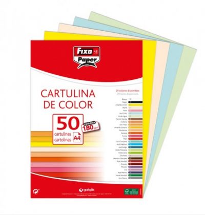 PAQUETE 50 CARTULINAS 180 GRAMOS A4  MARFIL 11110344