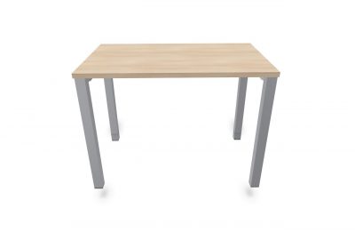 MESA NOVA PLUS AUXILIAR SOBRE 25MM 100  x 60 x 74 HAYA NATURAL/ALUMINIO