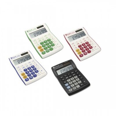 CALCULADORA 12 DIGITOS COLORES SURTIDOS  C-41