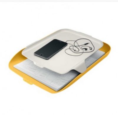 BANDEJA CON ORGANIZADOR COSY AMARILLO  52590019