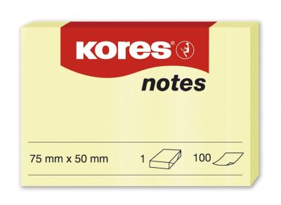 BLOC 100 HOJAS NOTAS ADHESIVAS 5 x 75  AMARILLAS