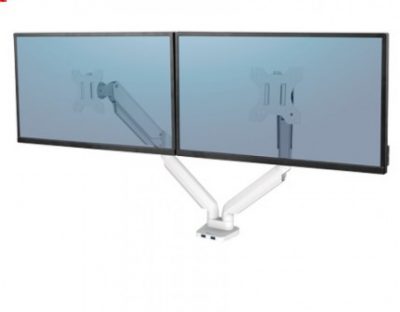 BRAZO MONITOR DOBLE PLATINUM DOBLE  BLANCO 8056301