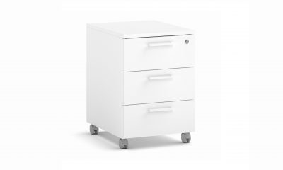 BUCK MONOCOL 3 CAJONES CON RUEDAS 42 x  55 x 60 BLANCO