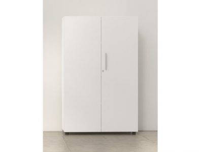ARMARIO MONOCOLOR CON PUERTAS 90 x 45 x  143 BLANCO