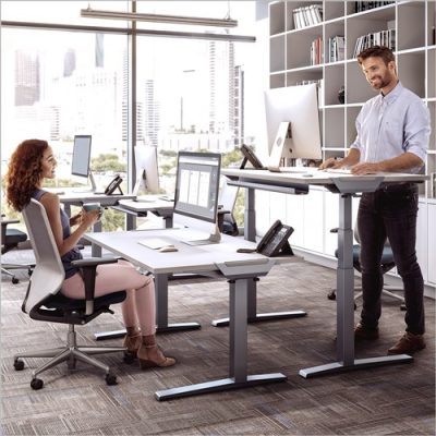 ESTRUCTURA PARA MESA REGULABLE EN  ALTURA PLATA