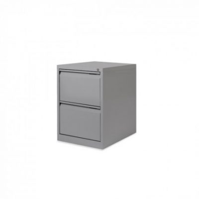 ARCHIVADOR 2 CAJONES A4-FOLIO METALICO GRIS