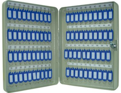 PORTALLAVES METÁLICO PARA 80 GRIS KF04274