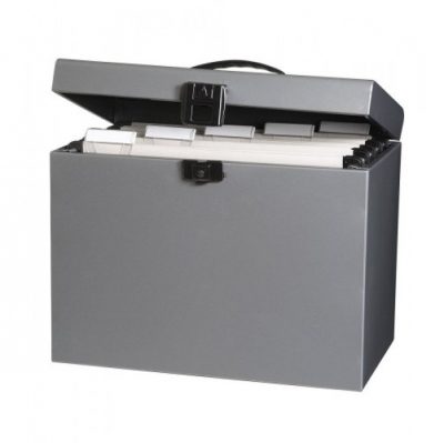 MALETIN METAL GRIS 370x295x220