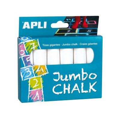 CAJA 6 TIZAS JUMBO BLANCO 14370