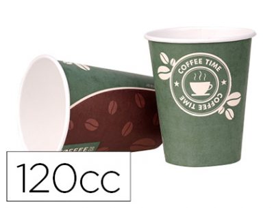 PACK 50 VASO CARTÓN MARRÓN 120CC