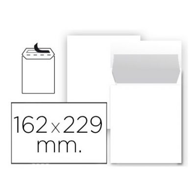 CAJA 250 BOLSA ADHESIVA 90 GRAMOS 162 x  229 BLANCO 21141070