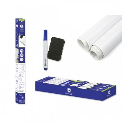 PIZARRA BLANCA ADHESIVA CON ROTULADOR +  BORRADOR