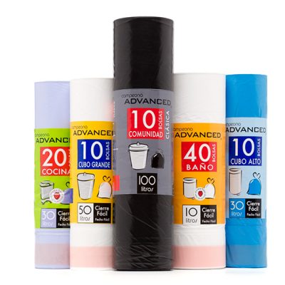 PACK 20 BOLSAS BASURA 30L NEGRO