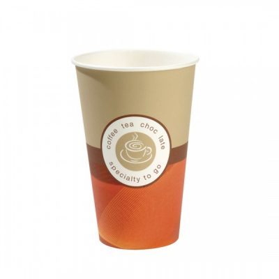 PACK 50 VASO CARTON MARRON 360CC