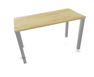 MESA NOVA SOBRE 25MM 120 x 60 x 74  ROBLE/ALUMINIO