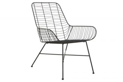 SILLA DE METAL NEGRO 64 x 64 x 79