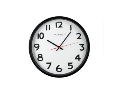 RELOJ DE PARED DE 30 CM DE DIÁMETRO NEGRO