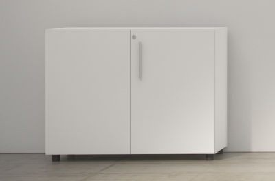 MUEBLE AUXILIAR CON PUERTAS PARA MESA 80 X 40 X 72CM BLANCO