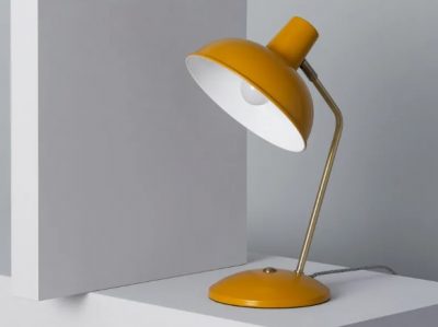 LÁMPARA FLEXO ESCRITORIO DE METAL SAHAMI MOSTAZA