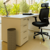 MESA NEW PANO 160X80X75 CON BUC 4 CAJONES BLANCO - Imagen 2
