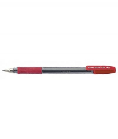 BOLIGRAFO ROJO BPS-GP-M-L TINTA BASE ACEITE CON TAPON