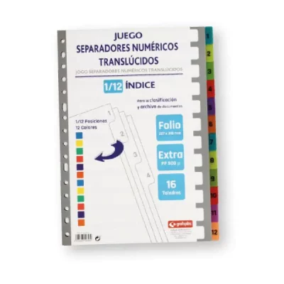 GRA SEPARADOR PP0.5M 12POS/6COL 16T Fo