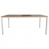 MESA MENTOR 180X80x74 BLANCO ROBLE NUEZ