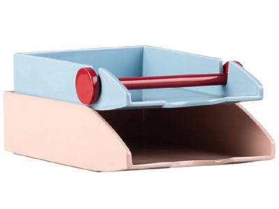 bandejas organizador dolomita azul/rosa
