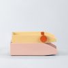 BANDEJAS ORGANIZADOR DOLOMITA AMARILLO/ROSA