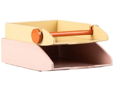 BANDEJAS ORGANIZADOR DOLOMITA AMARILLO/ROSA