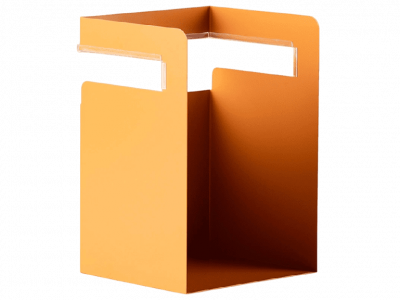 estante metal auxiliar naranja