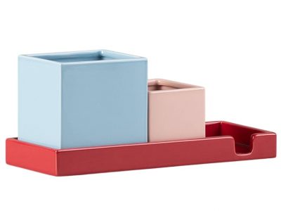 BANDEJA CUBILETES DOLOMITA AZUL/ROSA